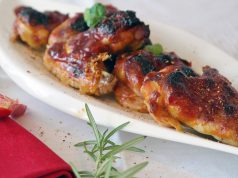 Chicken Rolled dish with Mushrooms