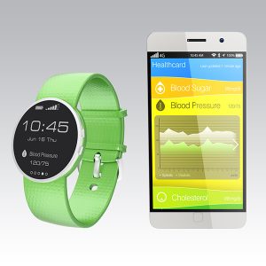 Blood pressure information synchronize from smart watch
