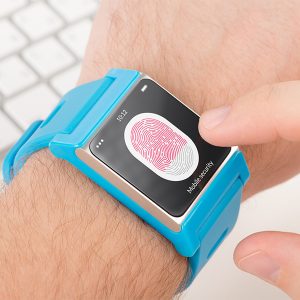 Fingerprint scanning on smartwatch