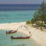 Tourist visit beautiful beach and crystal sea at Koh Lipe island