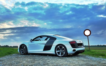 Audi R8 on a Country Road