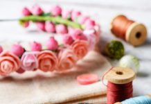 Gorgeous DIY Button Wall Art Made From Old Plates