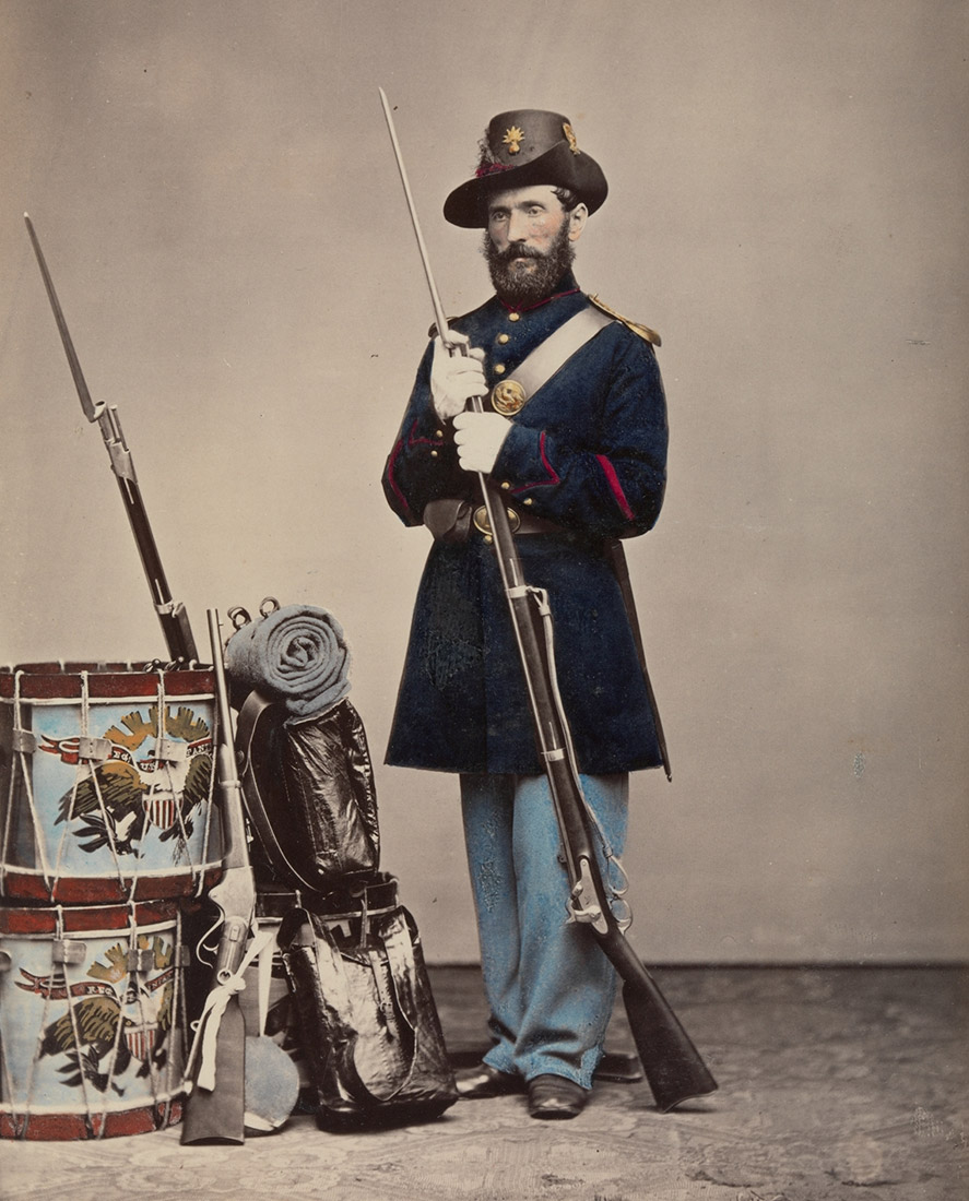 Hand colored portrait of a Union soldier by Oliver Willard - Newspaper ...