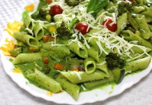 Healthy Spinach Pasta With Exotic Vegetables