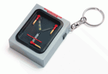 Future Flux Capacitor Light Up Keychain