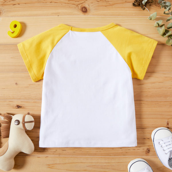 Baby Unisex casual Letter & crab Tee
