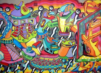 DiCaprio’s Win Commemorated with Street Mural