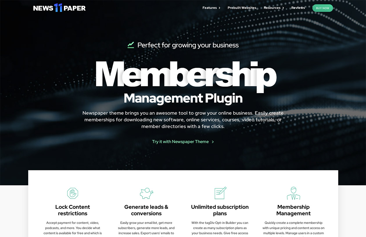 Paywall Membership Plugin for WordPress Websites | Newspaper Theme